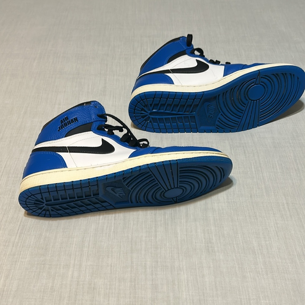 Nike Air Jordan Men's High-Top Sneakers - Black and Blue - Picture 8 of 9